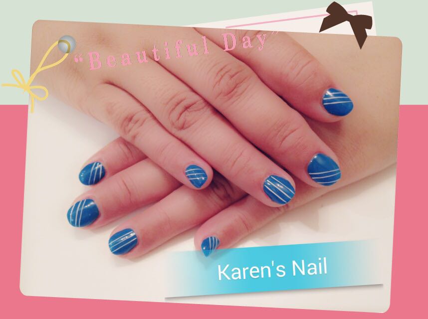 Karen's Nail,blue,nail,finger,nail care,hand