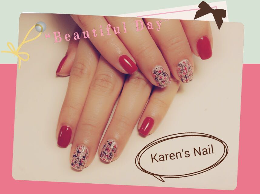 e a u Karen's Nail,nail,finger,pink,nail care,hand