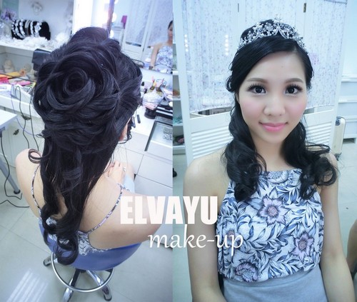 ELWAYU make-,hair,fashion accessory,hairstyle,hair accessory,black hair