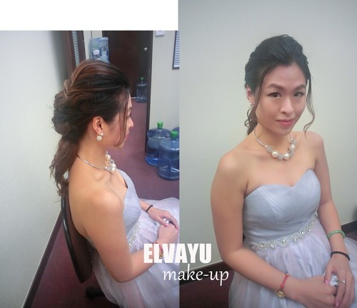 ELVAYU e-u,bride,hairstyle,gown,fashion accessory,shoulder