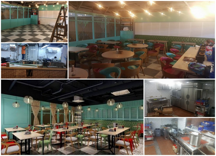 leisure centre,cafeteria,