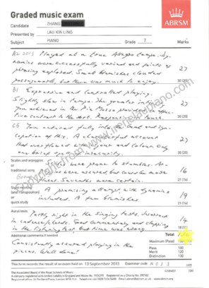 山 ABRSM Graded music exam Canddale Presered Subjec Grade ano.com 2) l6 4 /..^^74-"y ^.twyA-1冹ゴ...-k. /9,text,font,paper,document,line